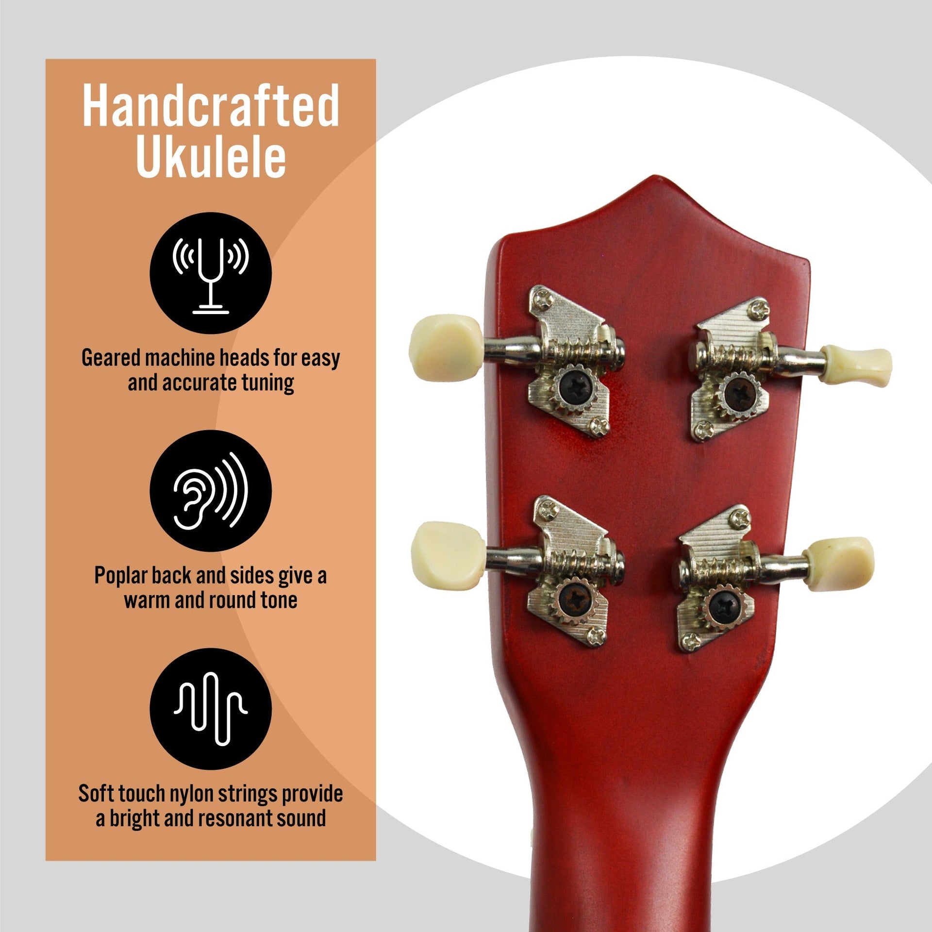 3rd Avenue Soprano Ukulele - Natural Does not apply