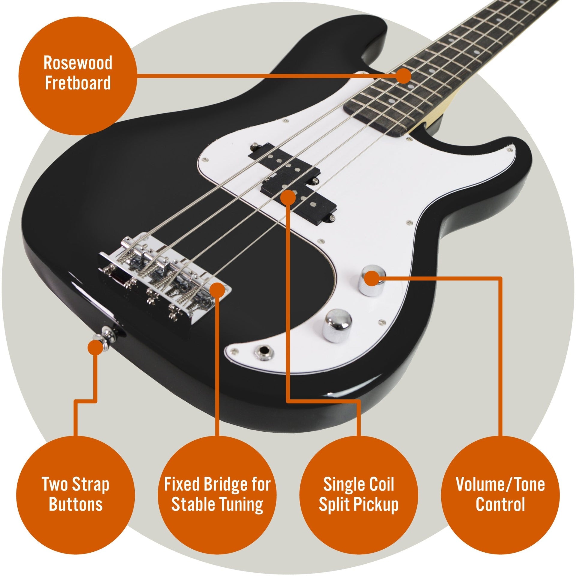 3rd Avenue Bass Guitar Pack Does not apply