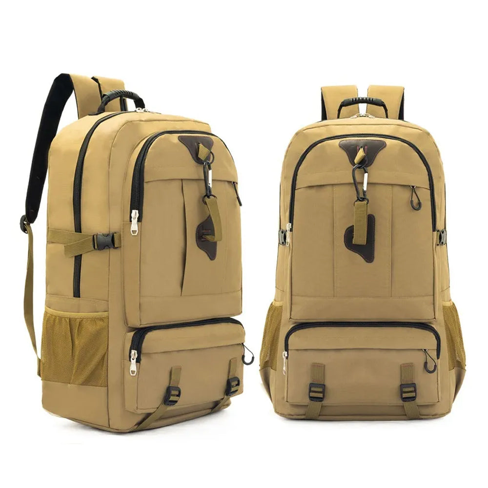60L Travel Boarding Backpack Outdoor Trekking Luggage Hiking Camping Rucksack Large Capacity Storage Backpack(Black) Does not apply