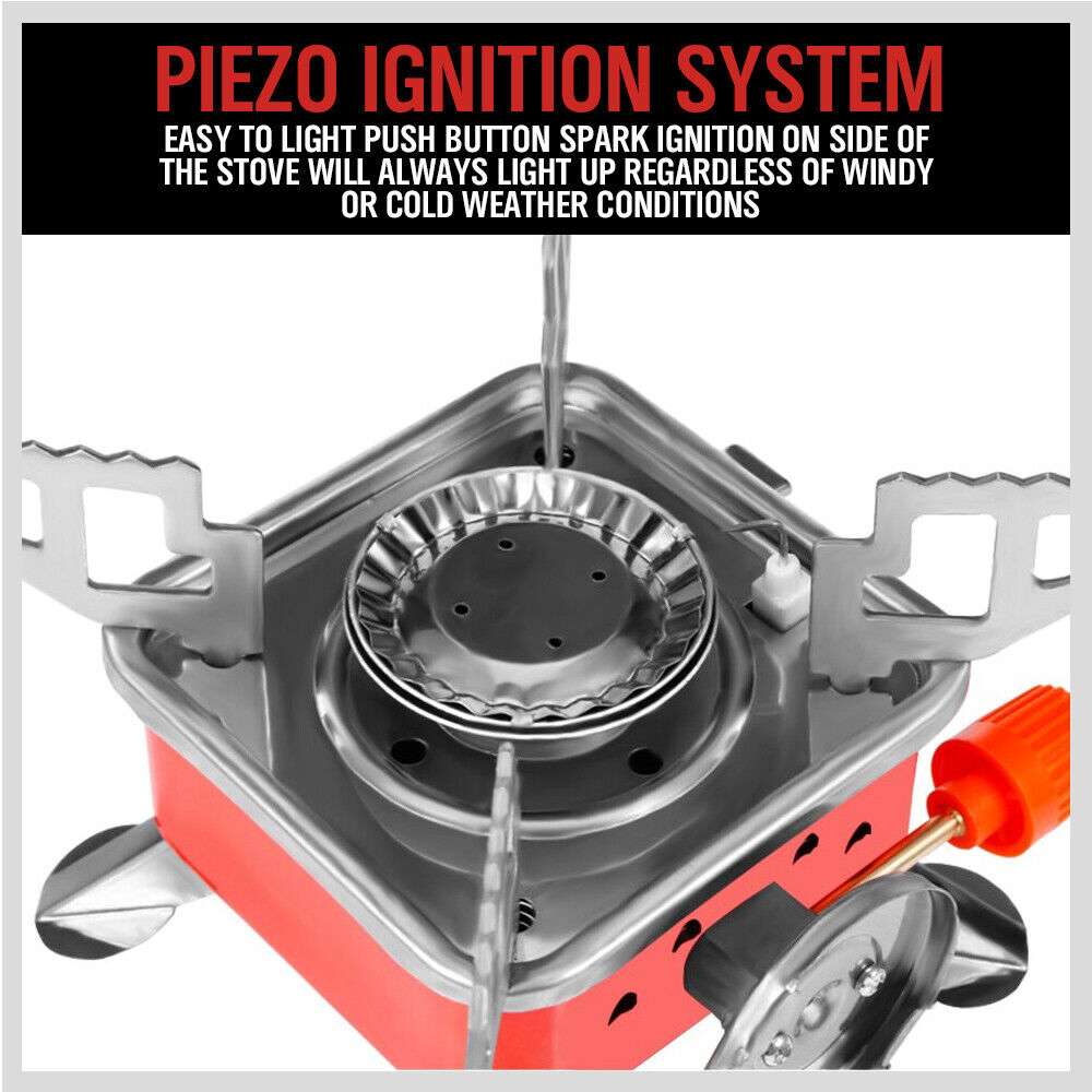 Outdoor Folding Mini Gas Burner Cooking Stove Butane Gas BBQ Hiking AU Stock Does not apply
