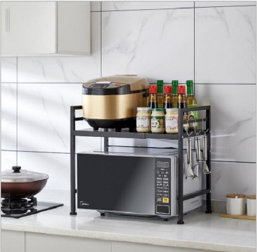 Adjustable Width & Height Microwave Shelf White Does not apply