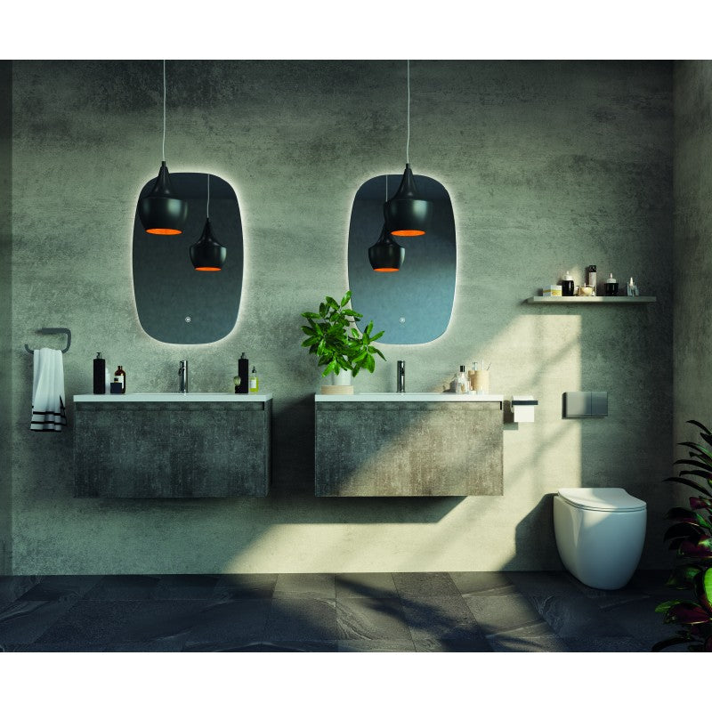 Q-Line Oval LED Bathroom Wall Mirror Does not apply