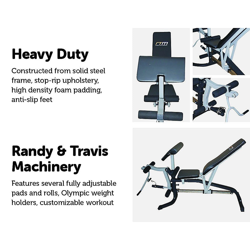 FID Flat Incline Decline Bench Press w/ Leg Extension Does not apply