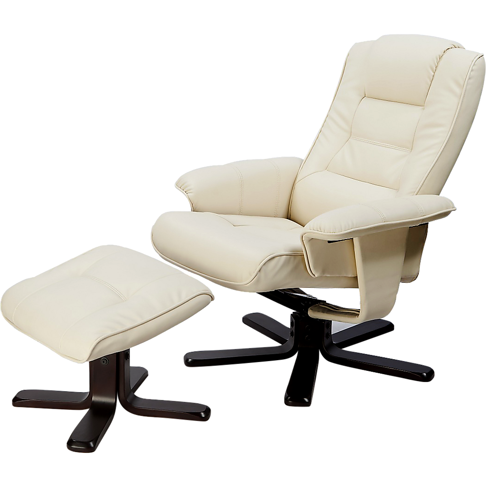 PU Leather Massage Chair Recliner Ottoman Lounge Remote Does not apply
