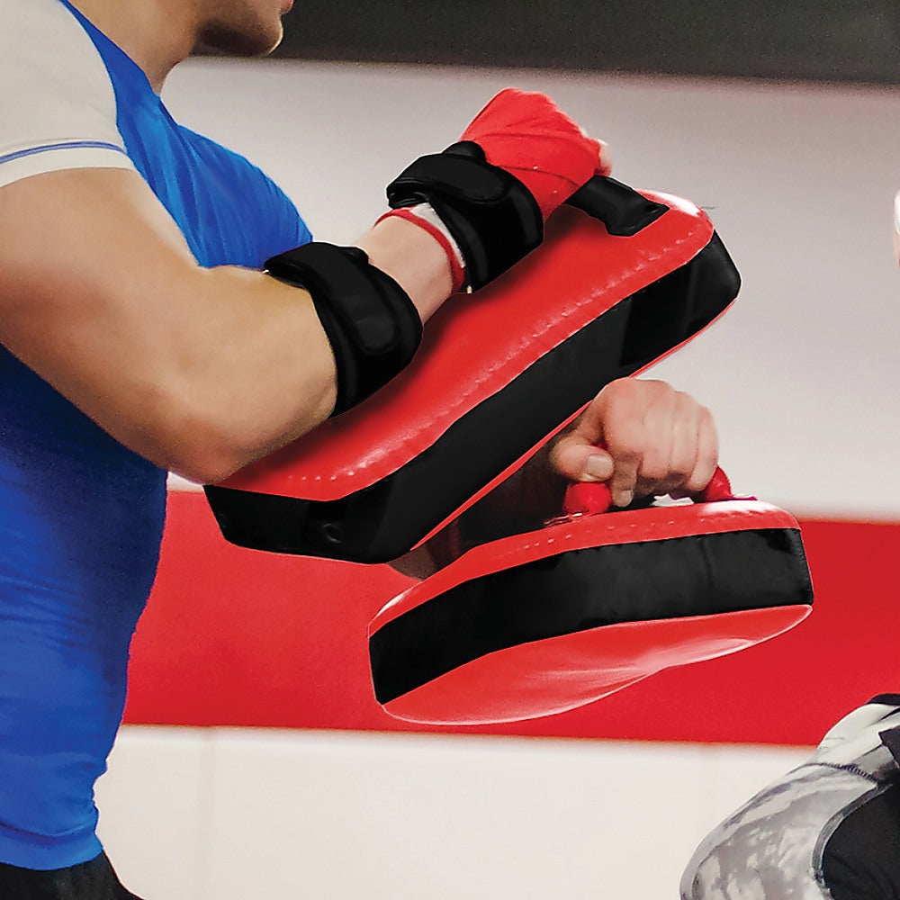 2 x Thai Boxing Punch Focus Pad Mitts Training Hit Strike Shield Does not apply