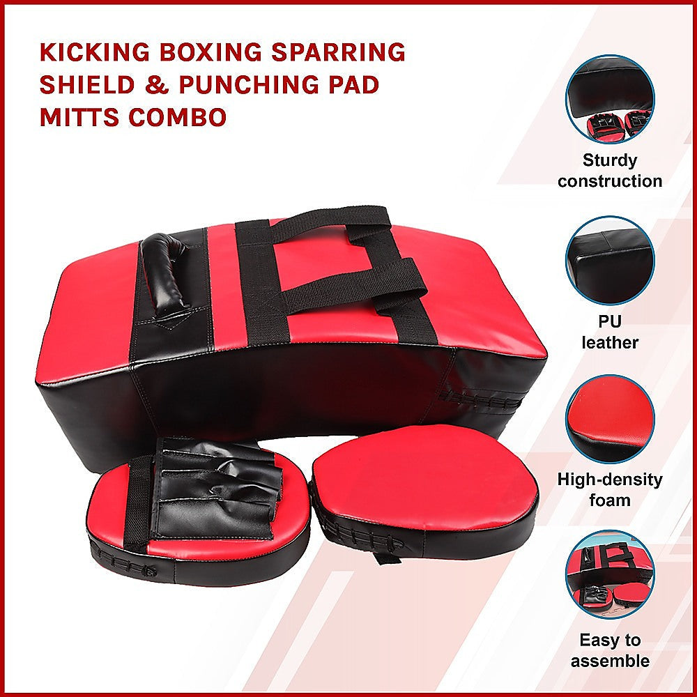 Kicking Boxing Sparring Shield & Punching Pad Mitts Combo Does not apply