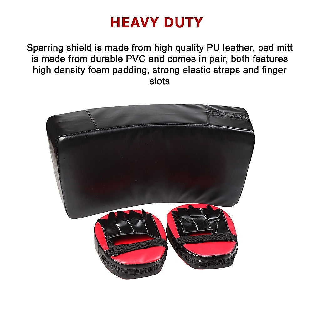 Kicking Boxing Sparring Shield & Punching Pad Mitts Combo Does not apply