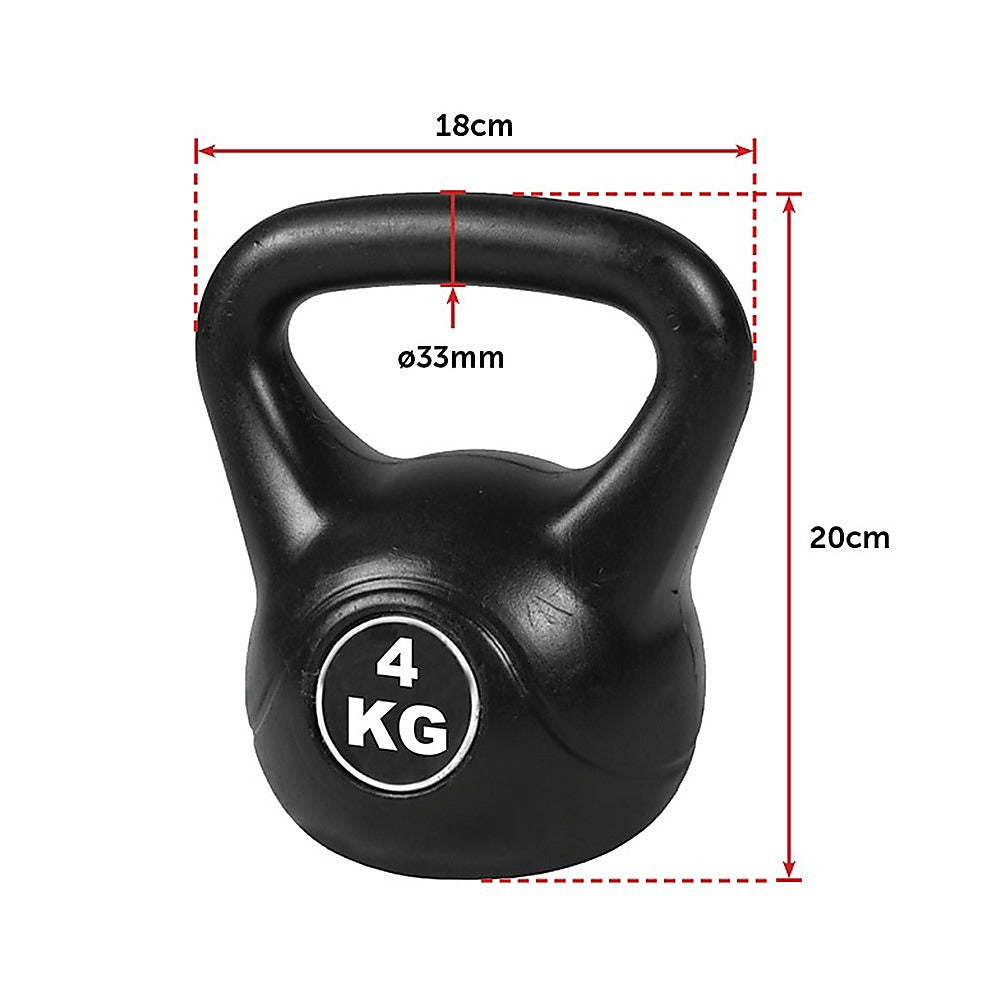 4pcs Exercise Kettle Bell Weight Set 20KG Does not apply