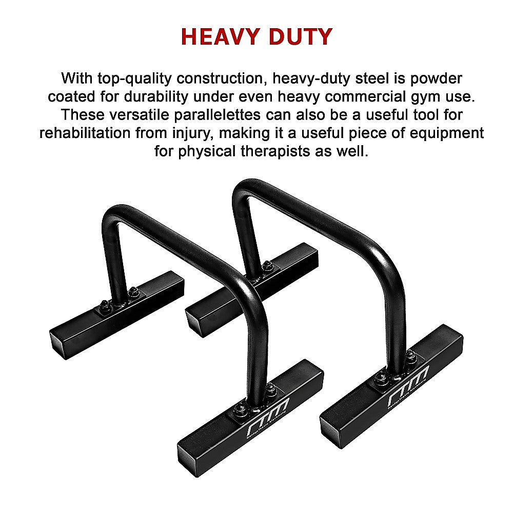 Steel Parallette Bars Push Up & Dip Workouts Does not apply