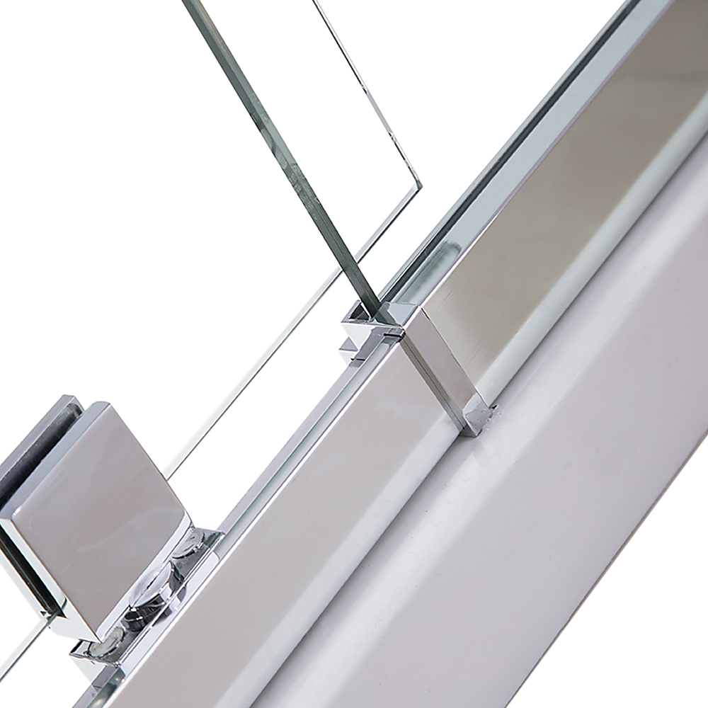 Adjustable Semi Frameless Shower Screen (74~82) x 195cm Australian Safety Glass Della Francesca