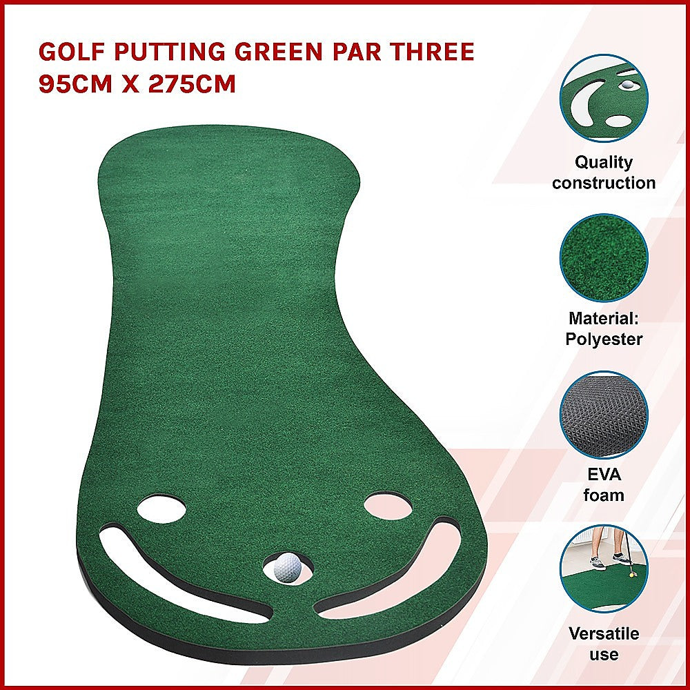 Golf Putting Green Par Three 95cm x 275cm Does not apply