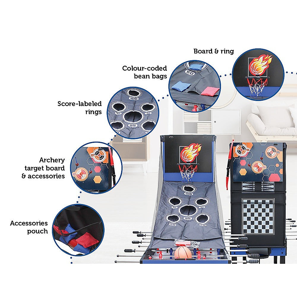 4FT 12-in-1 Combo Games Tables Foosball Soccer Basketball Hockey Pool Table Tennis Does not apply
