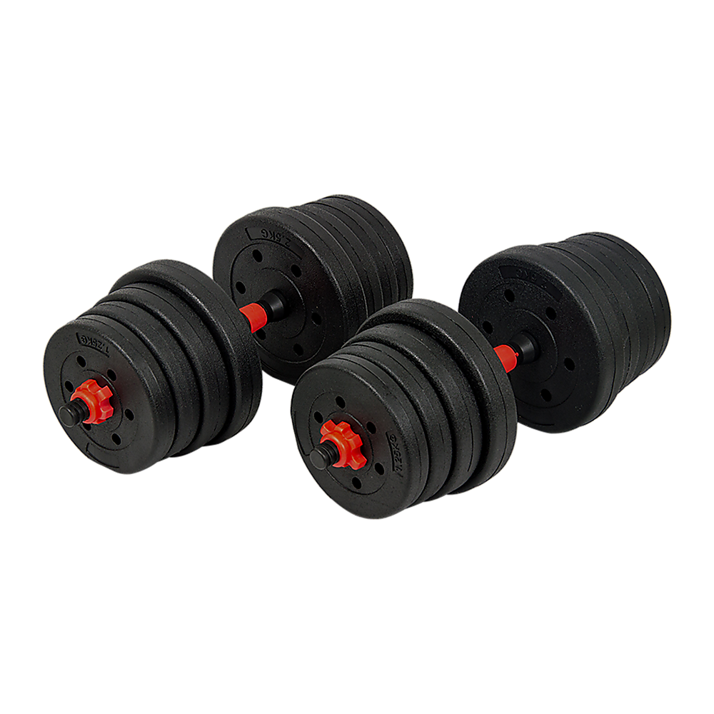 30kg Adjustable Rubber Dumbbell Set Barbell Home GYM Exercise Weights Does not apply