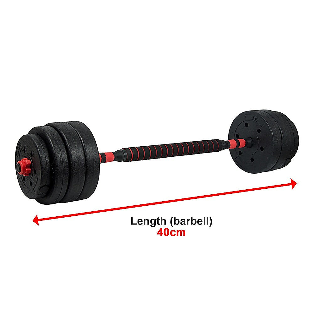 40kg Adjustable Rubber Dumbbell Set Barbell Home GYM Exercise Weights Does not apply