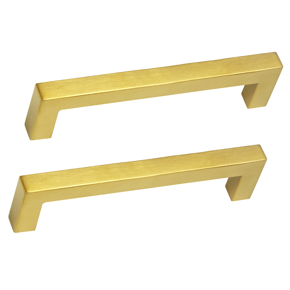 15x Brushed Brass Drawer Pulls Kitchen Cabinet Handles - Gold Finish 128mm Does not apply