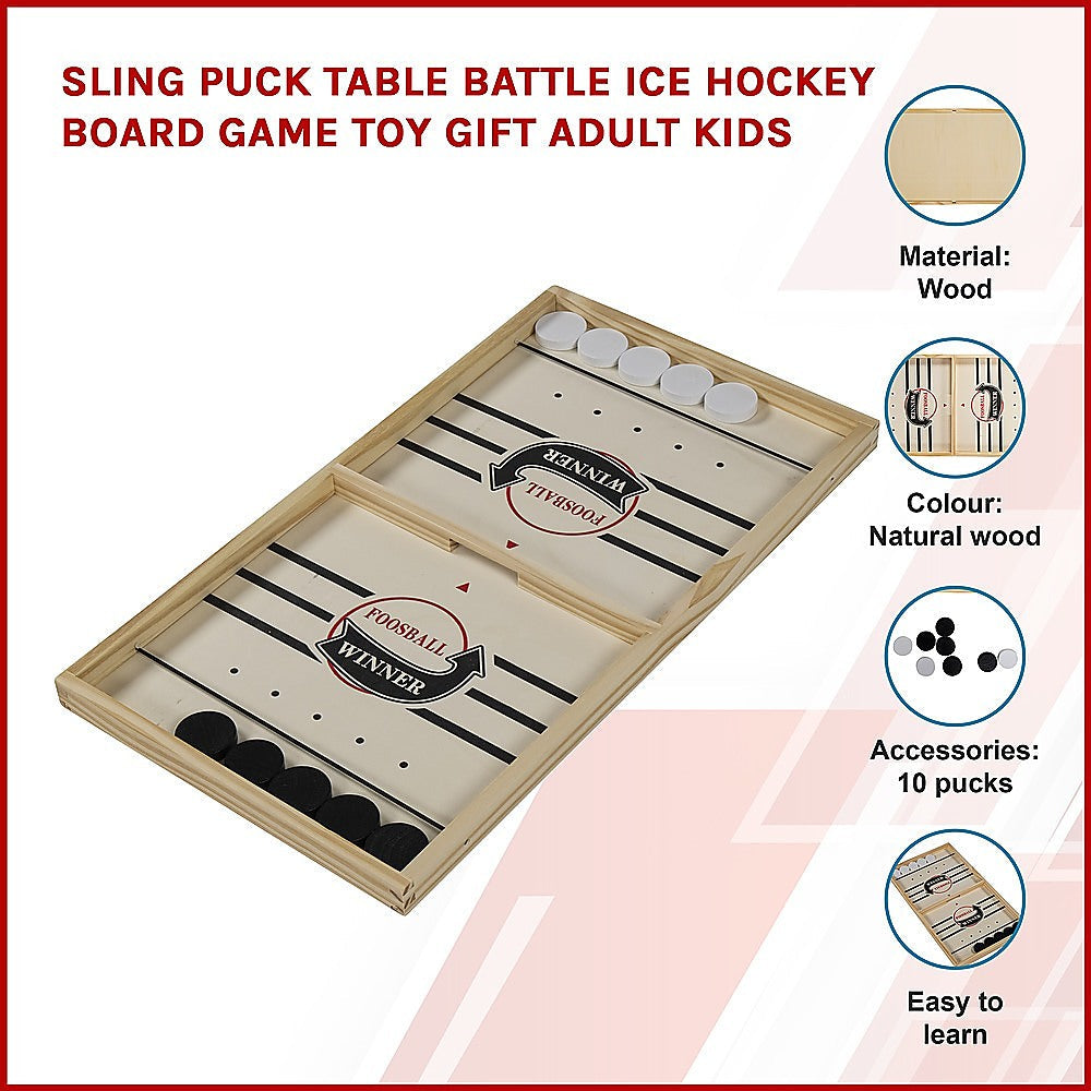Sling Puck Table Battle Ice Hockey Board Game Toy Gift Adult Kids Does not apply