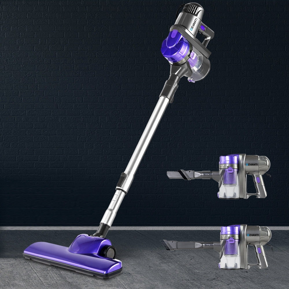 Devanti Corded Handheld Bagless Vacuum Cleaner - Purple and Silver freeshipping - Awezingly