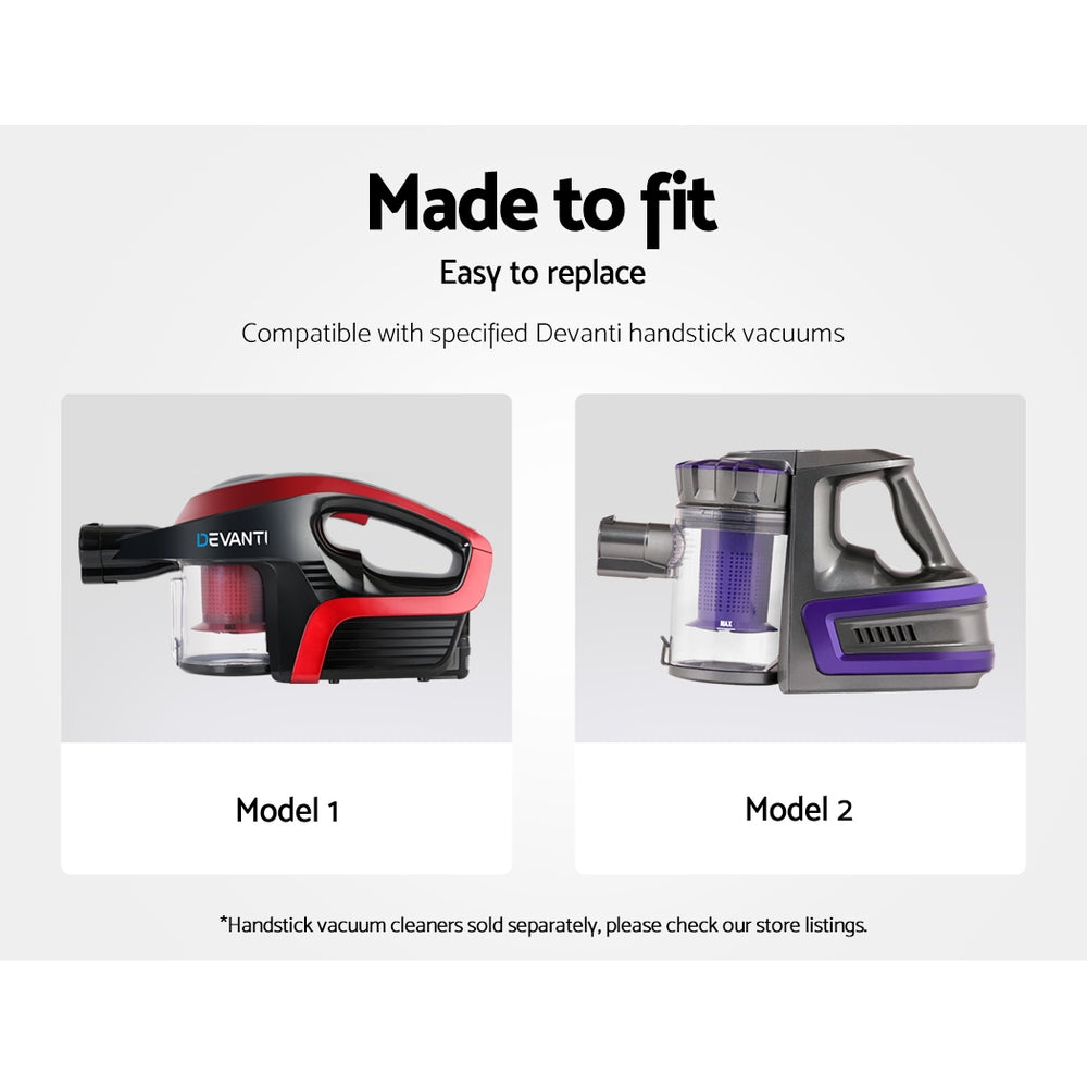 Devanti Cordless Handstick Vacuum Cleaner Head- Black freeshipping - Awezingly