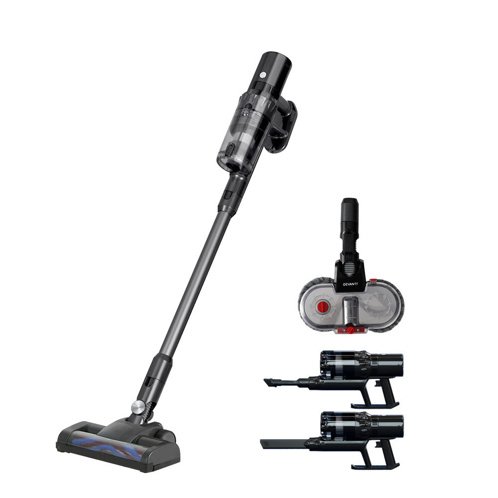 Devanti Handheld Vacuum Cleaner Mop Head 350W Grey Devanti