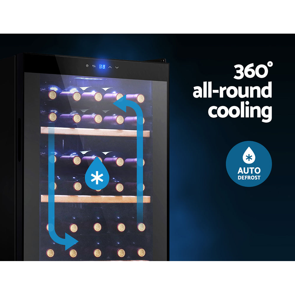 Devanti 34 Bottles Cooler Compressor Chiller Beverage Fridge freeshipping - Awezingly