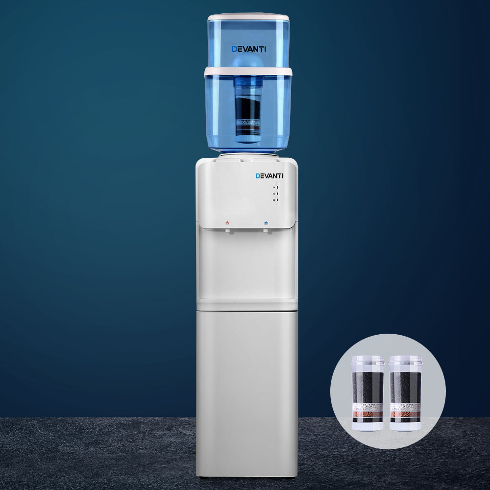 Devanti 22L Water Cooler Dispenser Hot Cold Taps Purifier Filter Replacement freeshipping - Awezingly