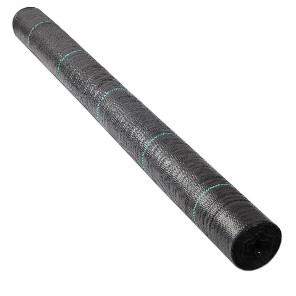 Instahut 0.915m x 50m Weedmat Weed Control Mat Woven Fabric Gardening Plant Instahut
