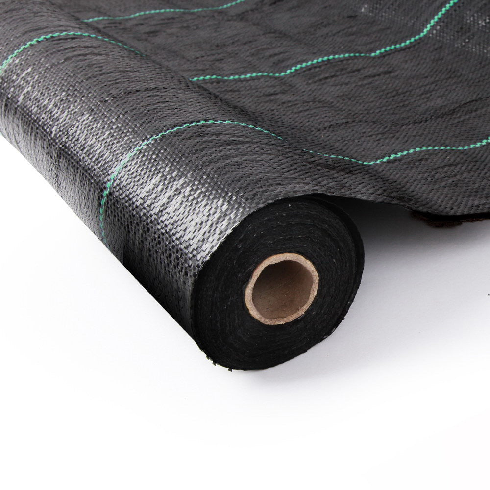 Instahut 1.83m x 30m Weedmat Weed Control Mat Woven Fabric Gardening Plant PE Instahut