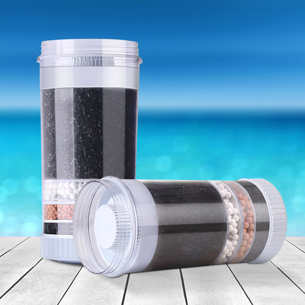 Devanti Water Cooler Filter Purifier 2 Pack Ceramic Carbon Mineral Cartridge Devanti