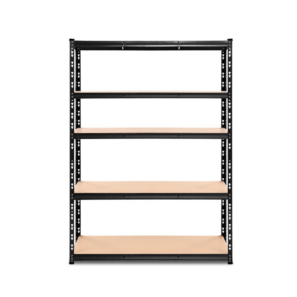 Giantz 1.8M Warehouse Racking Shelving Storage Shelf Garage Shelves Rack Steel Black freeshipping - Awezingly