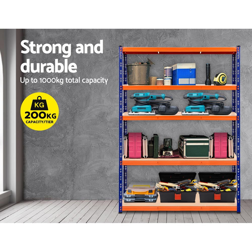 Giantz 2.4MX1.8M Garage Shelving Warehouse Rack Pallet Racking Storage Steel Orange&Blue Giantz