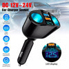 5-in-1 Car Charger Adapter with Digital Voltage Display – USB & Type-C Fast Charging For iPhone Samsung Xiaomi