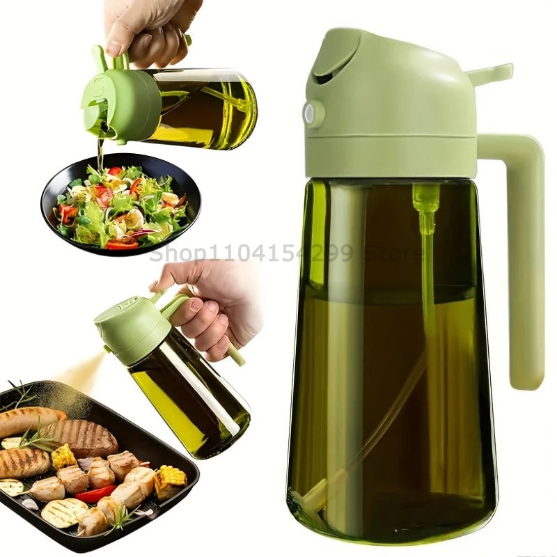 2 in 1 Olive Oil Sprayer Dispenser Baking Cooking BBQ Spray Bottle Kitchen Tool Awezingly