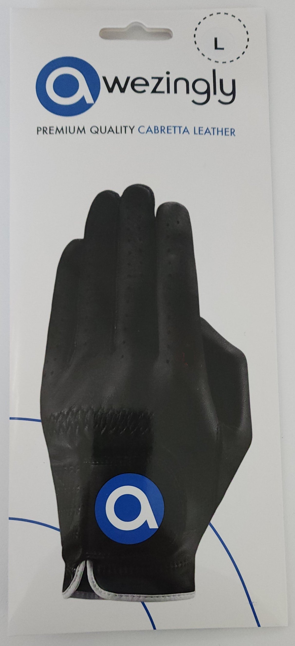 Awezingly Premium Quality Cabretta Leather Golf Glove for Men - Black Awezingly