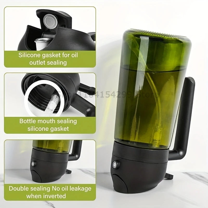 2 in 1 Olive Oil Sprayer Dispenser Baking Cooking BBQ Spray Bottle Kitchen Tool Awezingly