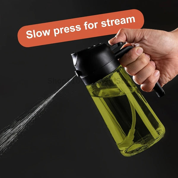 2 in 1 Olive Oil Sprayer Dispenser Baking Cooking BBQ Spray Bottle Kitchen Tool Awezingly