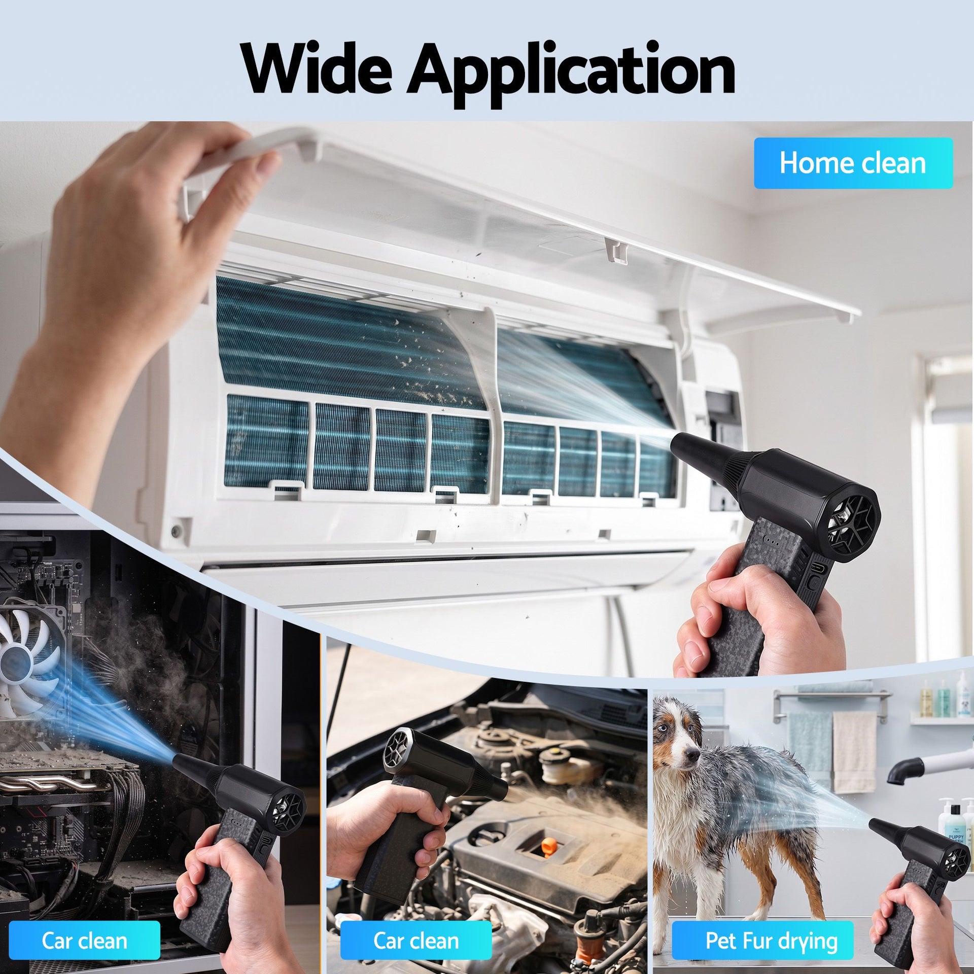 GIANTZ Electric Air Duster 202g 110000RPM Blower for Car Keyboard Outdoor Awezingly