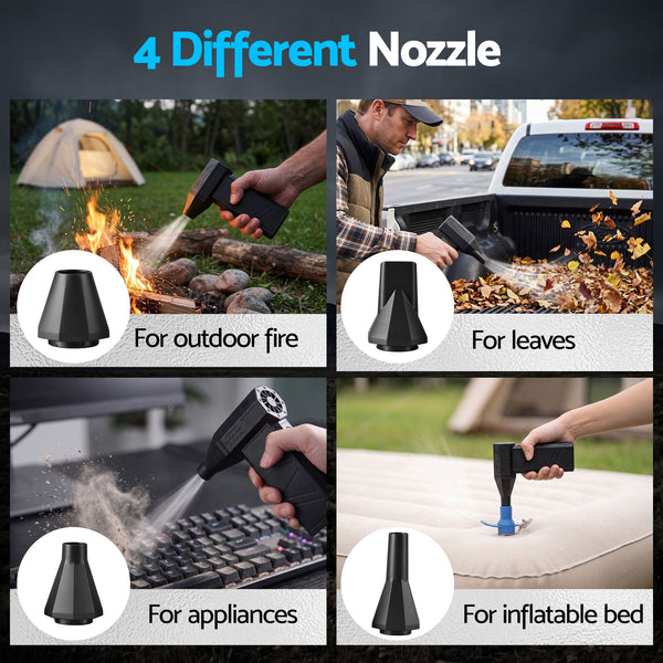GIANTZ Electric Air Duster 7H Long Runtime Mini Blower for Keyboard PC Cleaning Awezingly