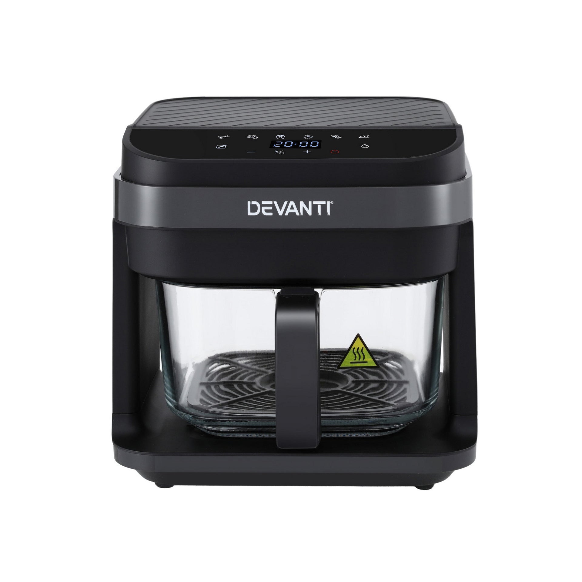 Devanti Air Fryer 5.5L Touch Control Electric Cooker 1200W Black Awezingly