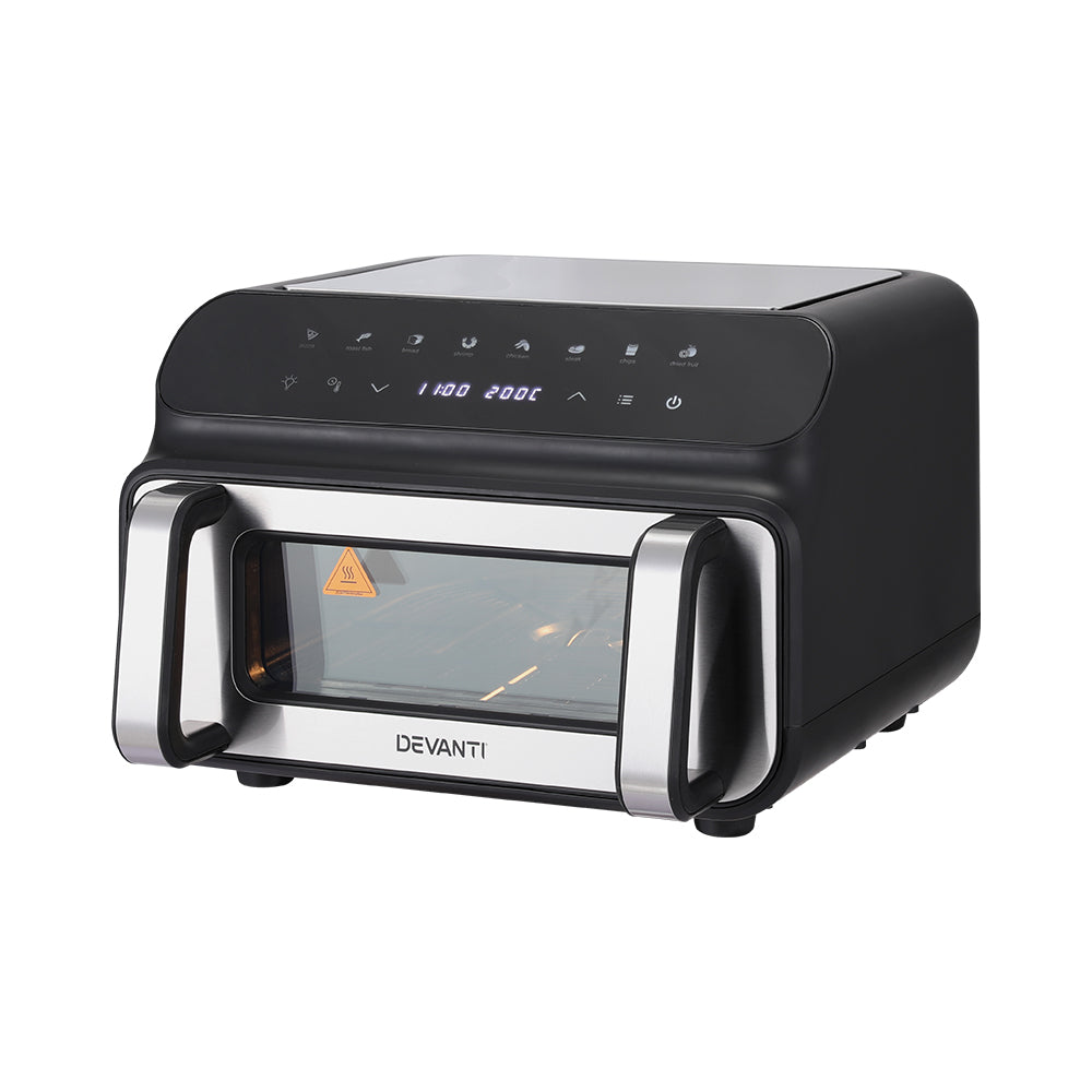 Devanti Air Fryer 10L LCD Kitchen Oven Devanti