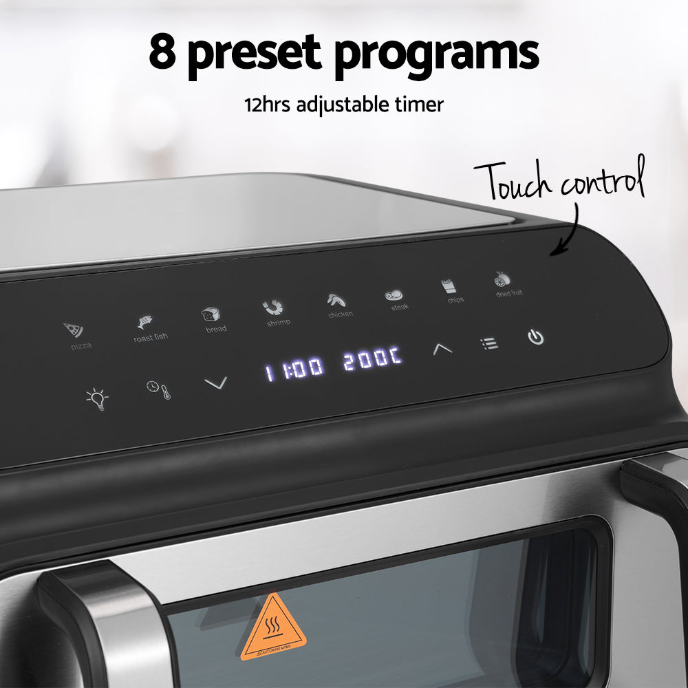 Devanti Air Fryer 10L LCD Kitchen Oven Devanti