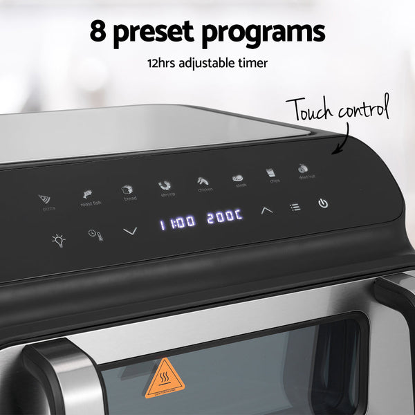 Devanti Air Fryer 10L LCD Kitchen Oven Devanti