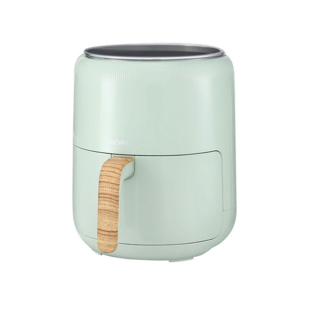 Devanti 5L Air Fryer Touch Control 1700W Green Awezingly