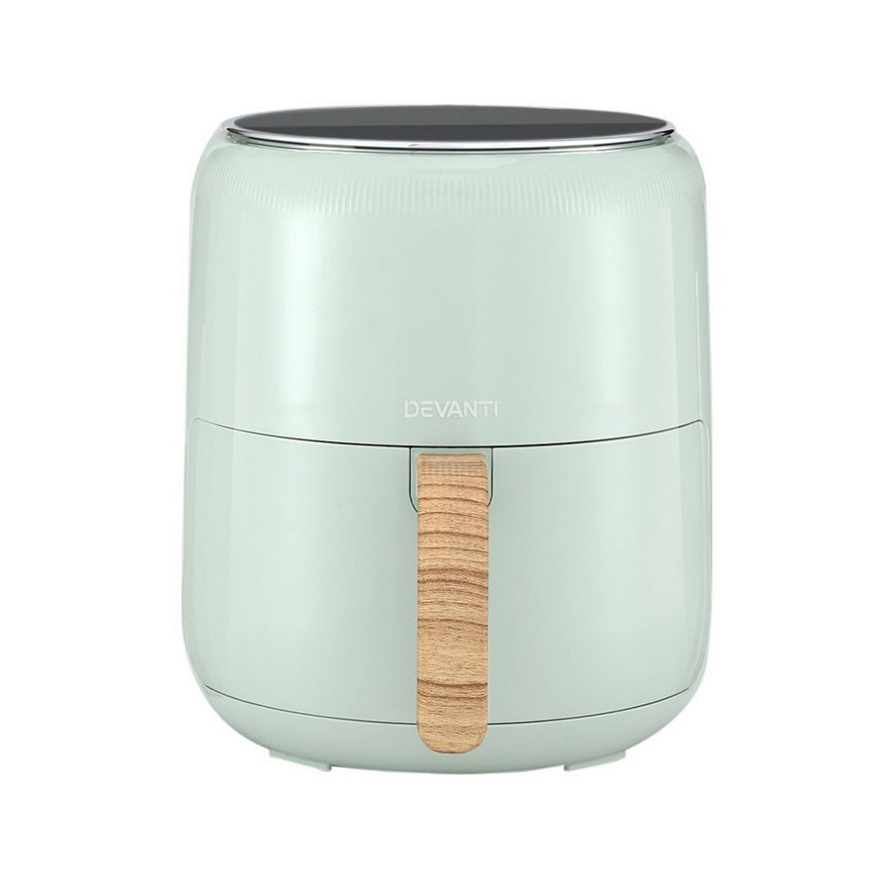 Devanti 5L Air Fryer Touch Control 1700W Green Awezingly