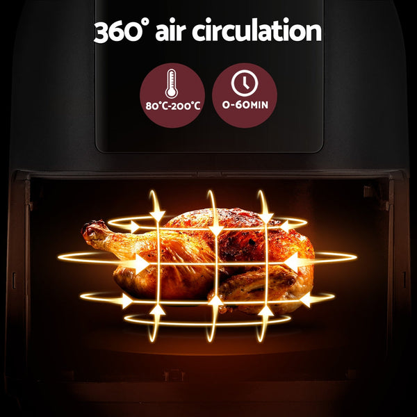 Devanti Air Fryer 8L LCD Fryers Devanti
