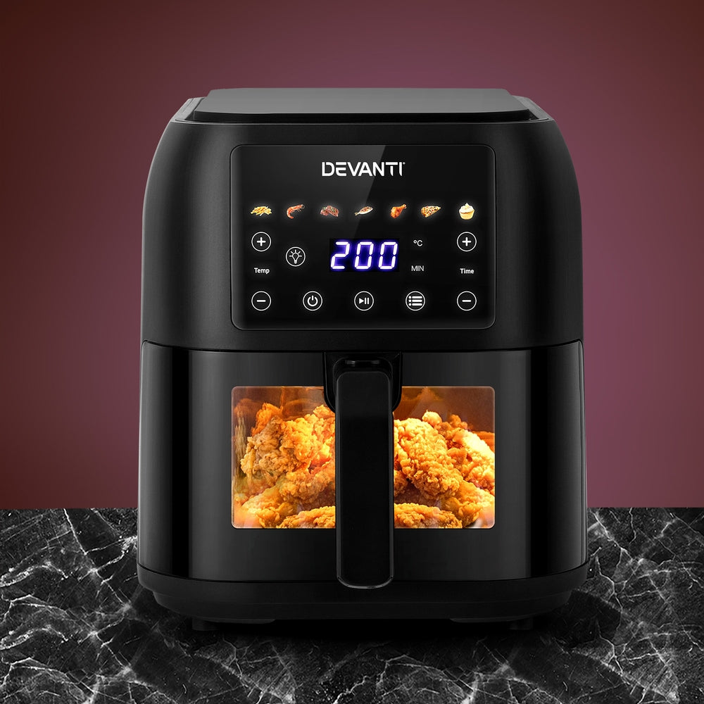Devanti Air Fryer 8L LCD Fryers Devanti