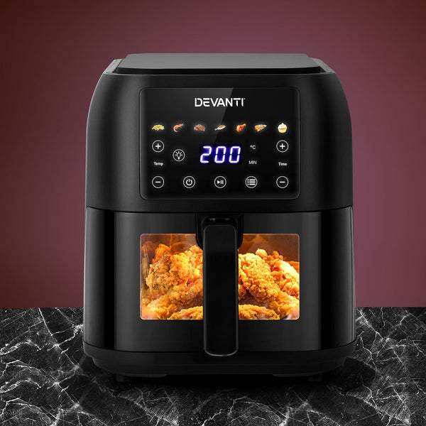 Devanti Air Fryer 8L LCD Fryers Devanti