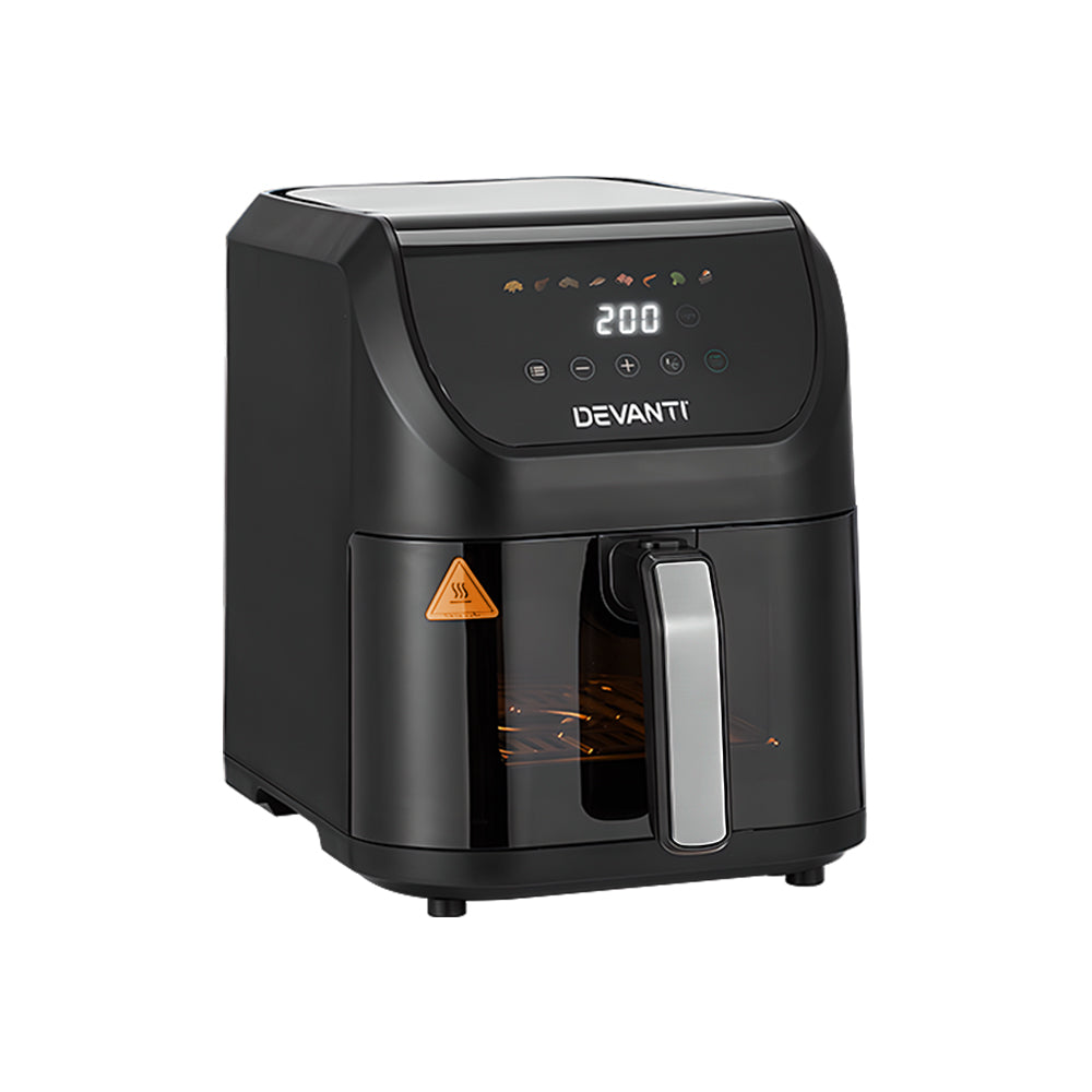 Devanti Air Fryer 5L W/ LCD Touch 1500W Devanti