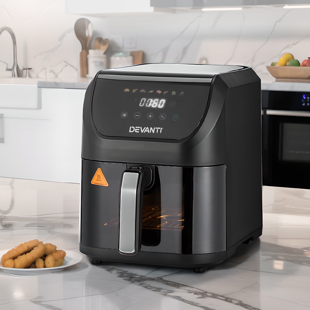 Devanti Air Fryer 5L W/ LCD Touch 1500W Devanti