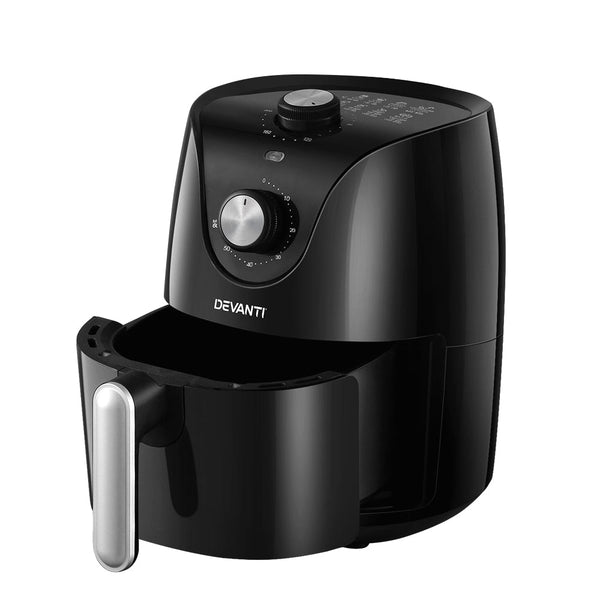 Devanti Air Fryer 2.5L Electric Fryers Airfryer Healthy Cooker Oil Free Kitchen Devanti