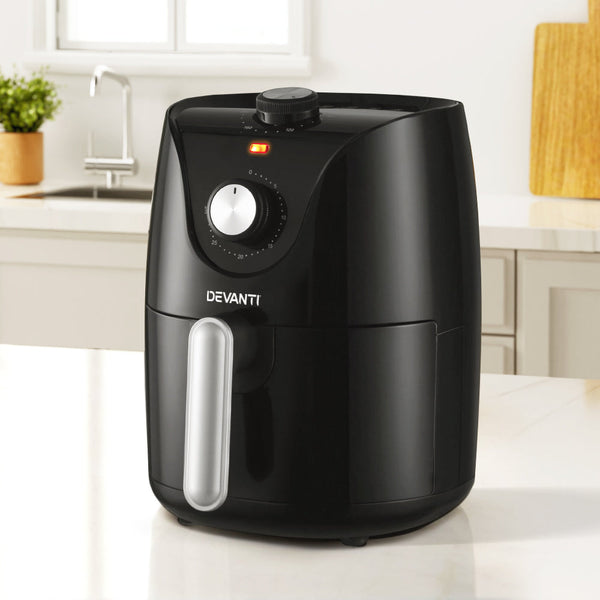 Devanti Air Fryer 2.5L Electric Fryers Airfryer Healthy Cooker Oil Free Kitchen Devanti